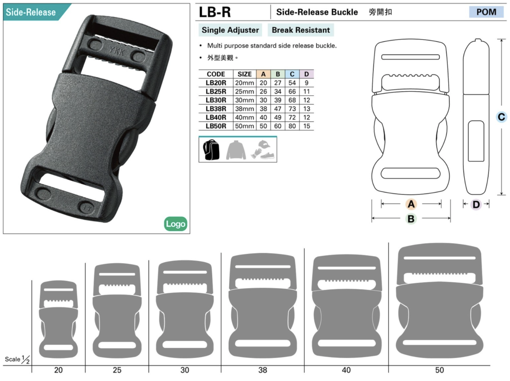 Side-release buckle LB-R