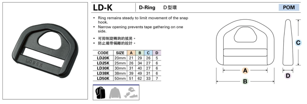 D-ring YKK